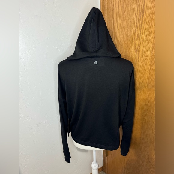 90 degrees by Reflex black fleece lined hooded zip up jacket L - Picture 2 of 9